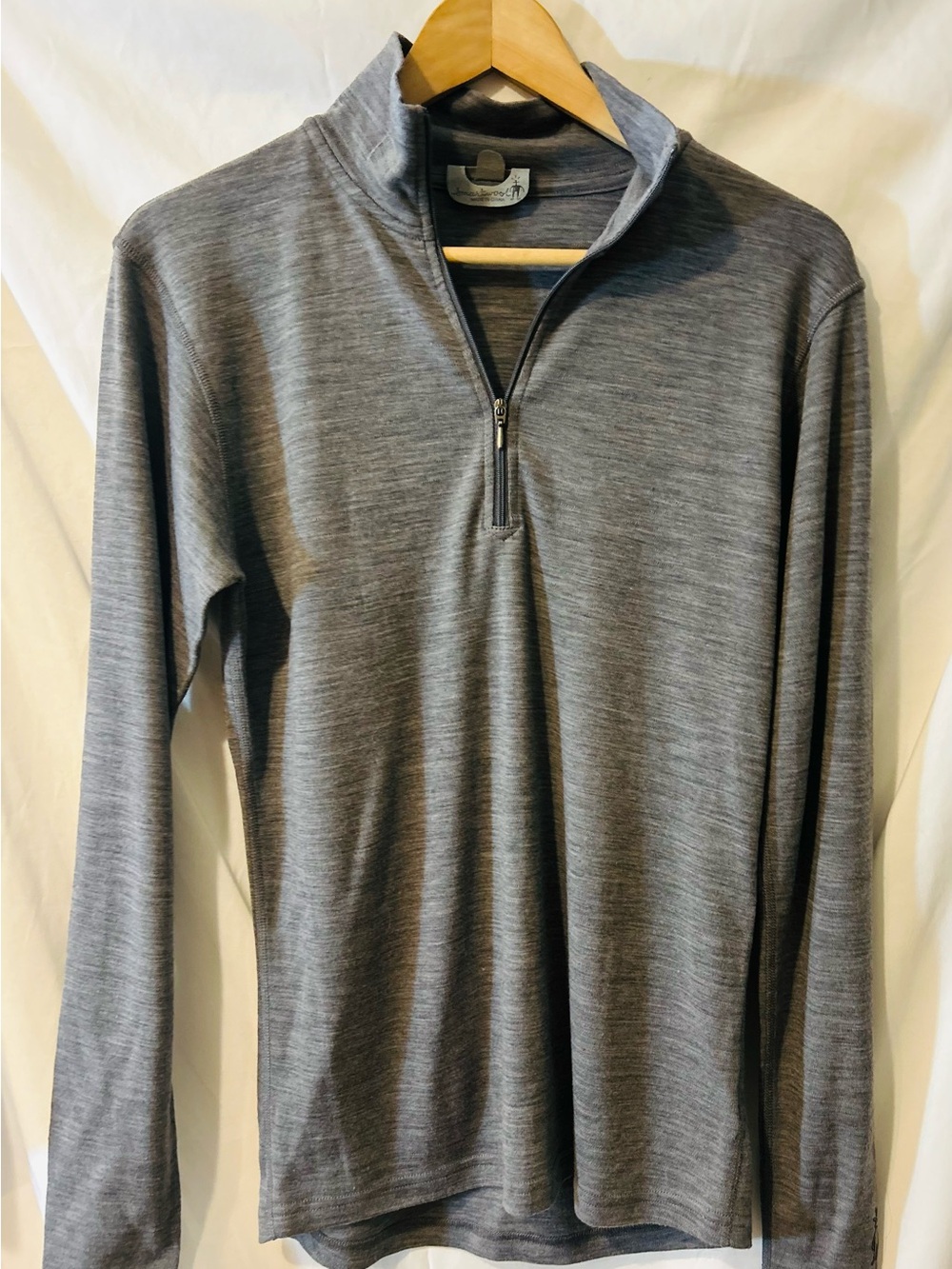 Smartwool Women's Classic Thermal Merino 250 Base Layer 1/4 Zip Charcoal Gray M